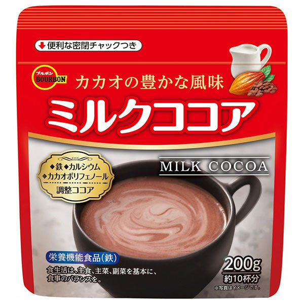 Bourbon Milk Cocoa 200g x 24 bags [shipped in Japan]
