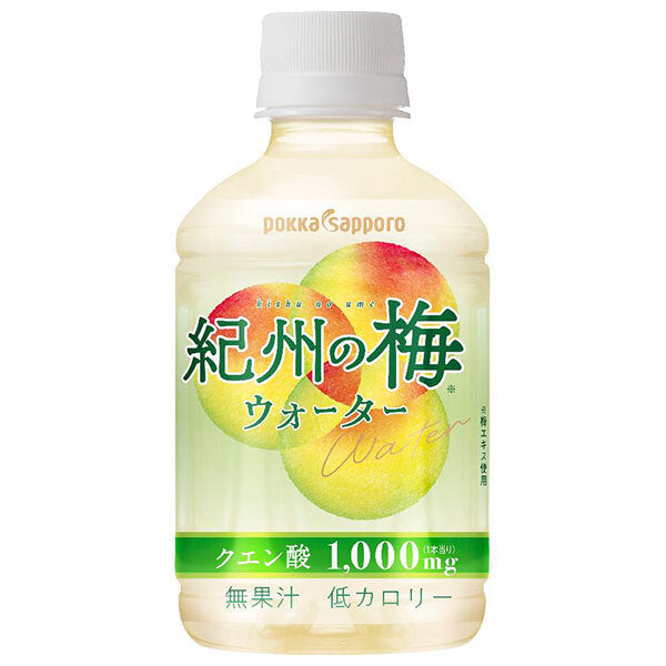 ポッカサッポロ 紀州の梅ウォーター 270mlペットボトル×24本入【日本出荷】
