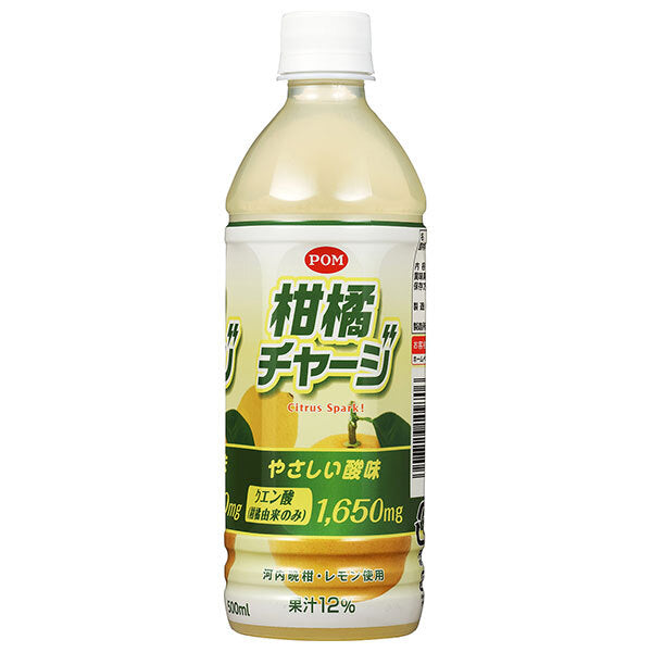 Ehime Beverage POM Citrus Charge 500ml plastic bottles x 24 bottles [shipped in Japan]