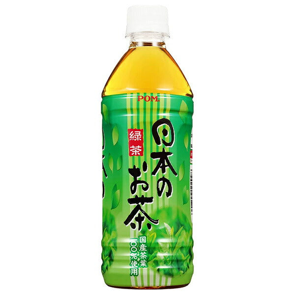 Ehime Beverage POM Japanese Tea 500ml PET bottles x 24 bottles [Shipped in Japan]