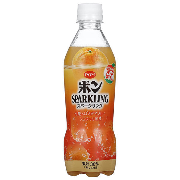 Ehime Beverage POM Sparkling 410ml plastic bottle x 24 bottles [shipped in Japan]