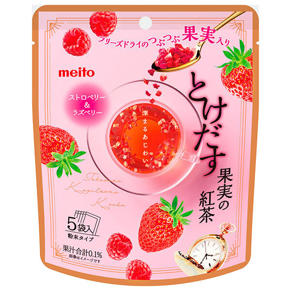 meito Melting Strawberry & Raspberry 5P x 6 bags [shipped in Japan]