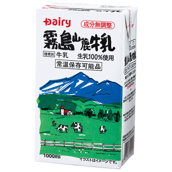 Minami Nippon Dairy Cooperative Dairy Kirishima Sanroku Milk 1L paper pack x 12 (6 x 2) pieces [Shipped in Japan]