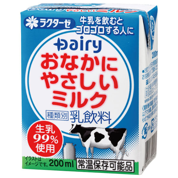 南日本酪農協同 デーリィ おなかにやさしいミルク 200ml紙パック×24本入【日本出荷】