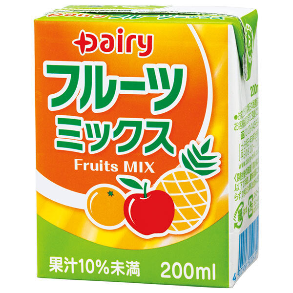 南日本酪農協同 デーリィ フルーツミックス 200ml紙パック×24本入【日本出荷】
