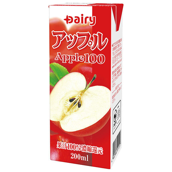 南日本酪農協同 デーリィ アップル100 200ml紙パック×24本入【日本出荷】
