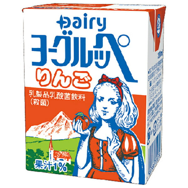 Minami Nippon Dairy Cooperative Dairy Yoguruppe Apple 200ml paper pack x 18 pieces [Shipped in Japan]
