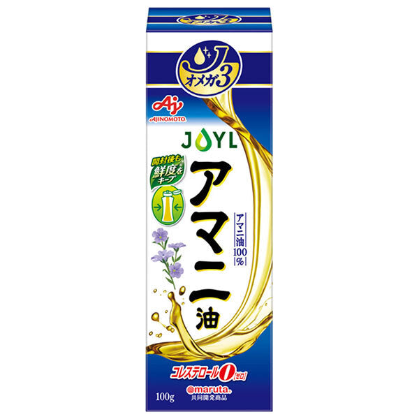 J-オイルミルズ AJINOMOTO アマニ油 100g瓶×8本入【日本出荷】
