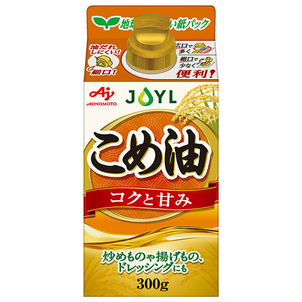 J-オイルミルズ AJINOMOTO こめ油 300g×6本入【日本出荷】