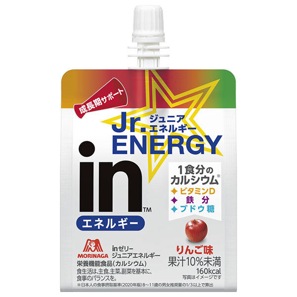 Morinaga & Co. in Jelly Junior Energy Apple 180g pouch x 36 pieces [shipped in Japan]
