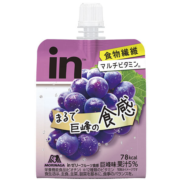 森永製菓 inゼリー フルーツ食感 巨峰 150gパウチ×36本入【日本出荷】