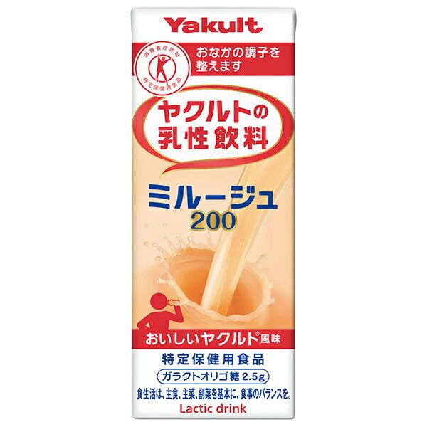 Yakult Yakult milk drink Milouge 200 [Food for Specified Health Uses Special Insurance] 200ml paper pack x 24 bottles [Shipped in Japan]