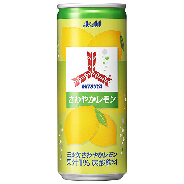 Asahi Soft Drinks Mitsuya Refreshing Lemon 250ml cans x 20 bottles [shipped in Japan]