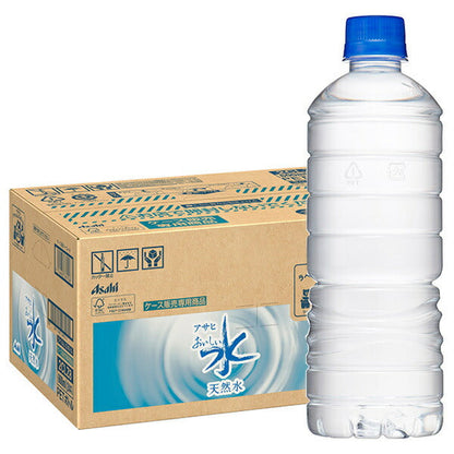 アサヒ飲料 おいしい水 天然水 ラベルレスボトル 600mlペットボトル×24本入【日本出荷】
