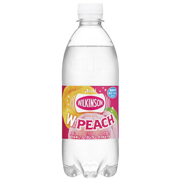 アサヒ飲料 ウィルキンソン タンサン ダブルピーチ 500mlペットボトル×24本入【日本出荷】