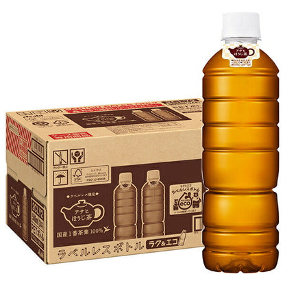 アサヒ飲料 ほうじ茶 ラベルレス 500mlペットボトル×24本入【日本出荷】