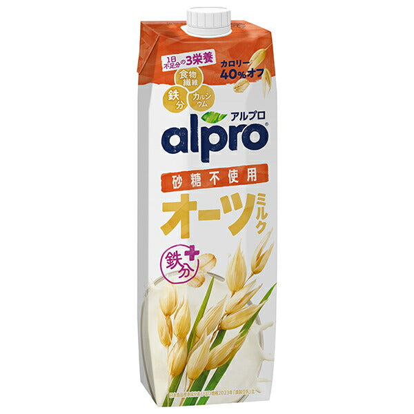 Danone Japan Alpro Oat Milk Sugar Free 1000ml paper pack x 6 bottles [shipped in Japan]