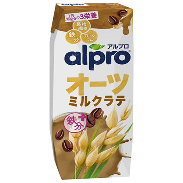 Danone Japan Alpro Oat Milk Latte Rich coffee taste 250ml paper pack x 18 pieces [Shipped in Japan]