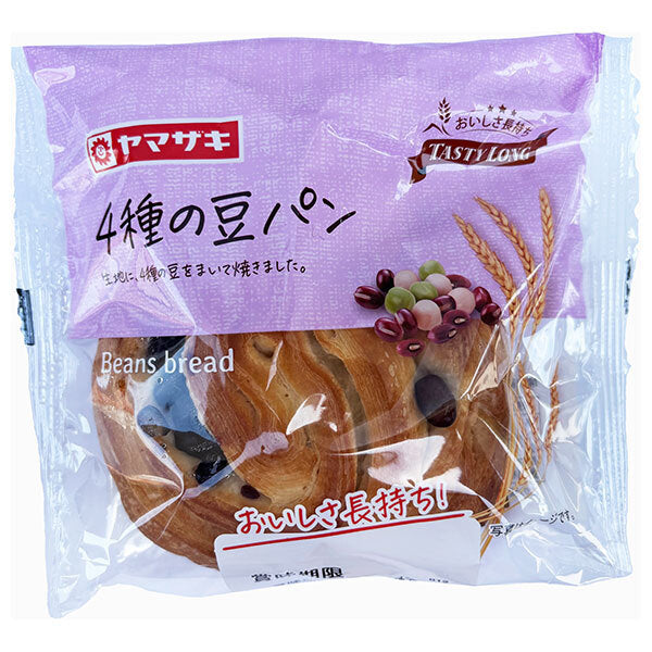山崎製パン テイスティロング 4種の豆パン 10袋入【日本出荷】