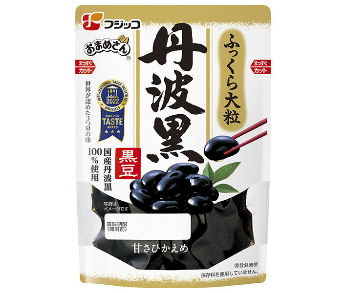 フジッコ おまめさん 丹波黒黒豆 135g×10袋入【日本出荷】