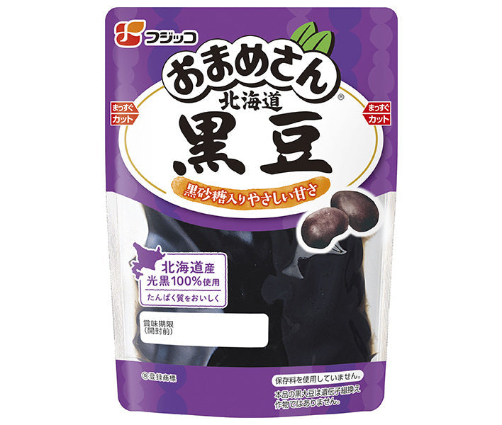 フジッコ おまめさん 北海道黒豆 115g×10袋入【日本出荷】