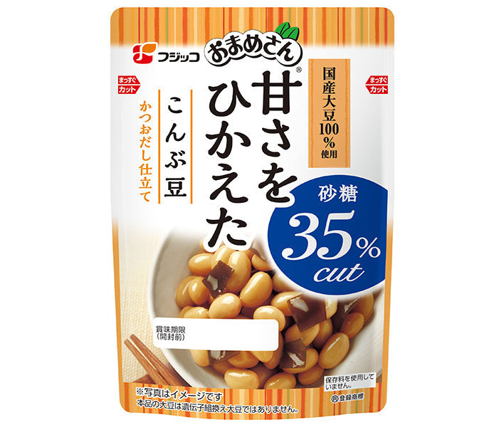 フジッコ おまめさん 甘さをひかえた こんぶ豆 145g×10袋入【日本出荷】