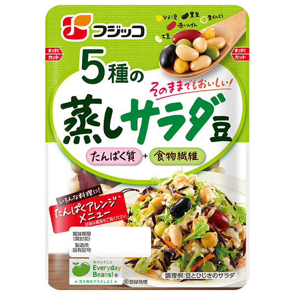 フジッコ 5種の蒸しサラダ豆 70g×12袋入【日本出荷】
