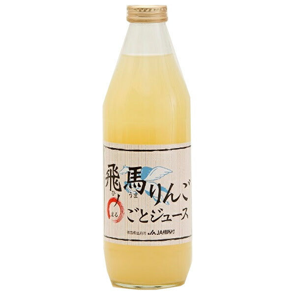 Soma Village Agricultural Cooperative Association Tobima Apple Whole Juice 1000ml bottles x 6 bottles [Shipped in Japan]