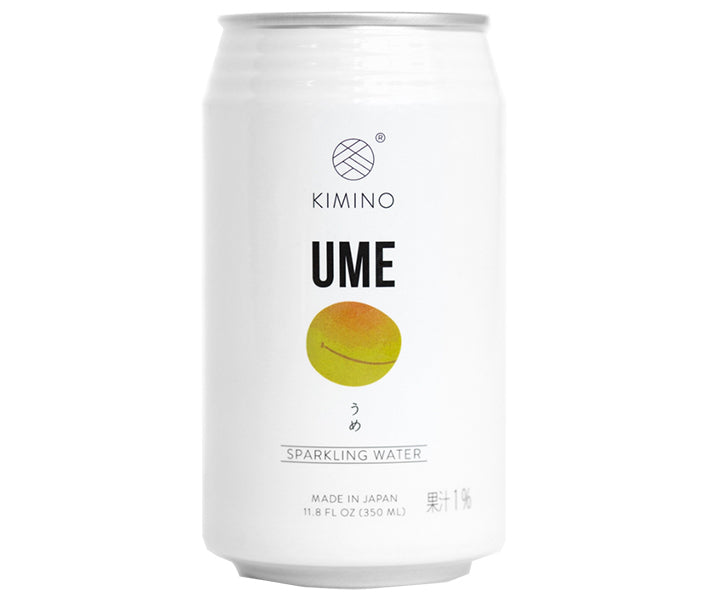 KIMINO DRINKS うめスパークリングウォーター 350ml缶×24本入【日本出荷】