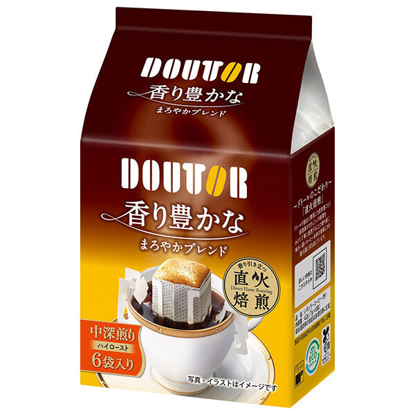 ドトールコーヒー 香り豊かなまろやかブレンド (7g×6袋)×36個入【日本出荷】