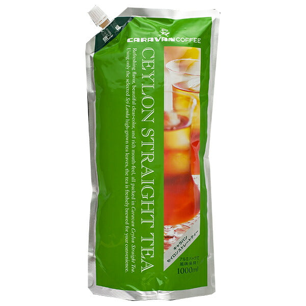 Caravan Coffee Ceylon Iced Tea Unsweetened 1L x 6 pieces [Shipped in Japan]