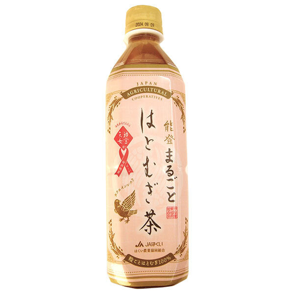 JA Hakui Shinpo Tennyo Hato Mugicha 500ml plastic bottle x 24 bottles [shipped in Japan]