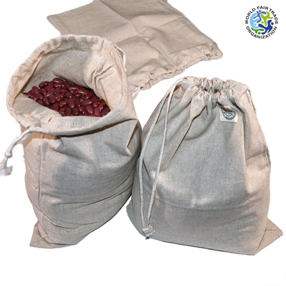 Hemp+Cotton Fair-Trade Produce Bags: Set/3