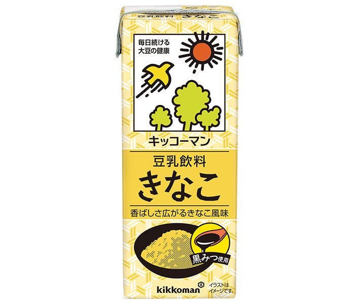 Kikkoman Soy Milk Beverage Kinako 200ml paper pack x 18 bottles [shipped in Japan]
