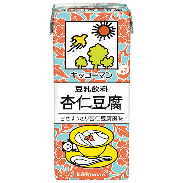 キッコーマン 豆乳飲料 杏仁豆腐 200ml紙パック×18本入【日本出荷】