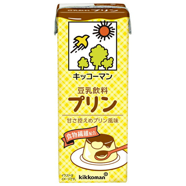 キッコーマン 豆乳飲料 プリン 200ml紙パック×18本入【日本出荷】
