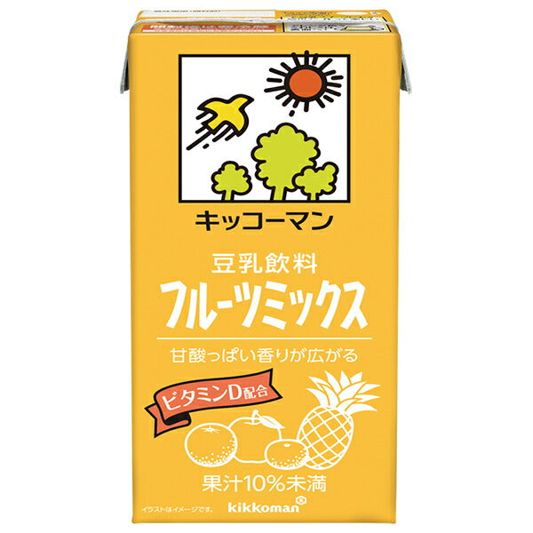 キッコーマン 豆乳飲料 フルーツミックス 1000ml紙パック×12(6×2)本入【日本出荷】