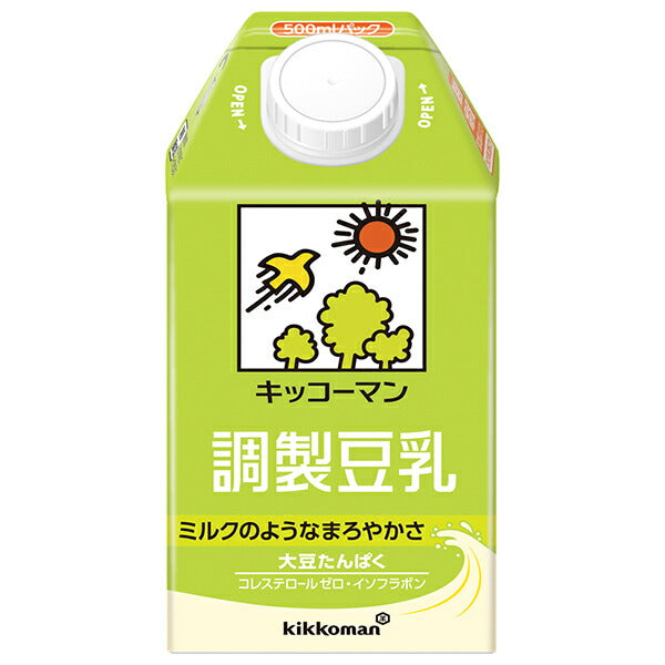 キッコーマン 調製豆乳 500ml紙パック×12本入【日本出荷】