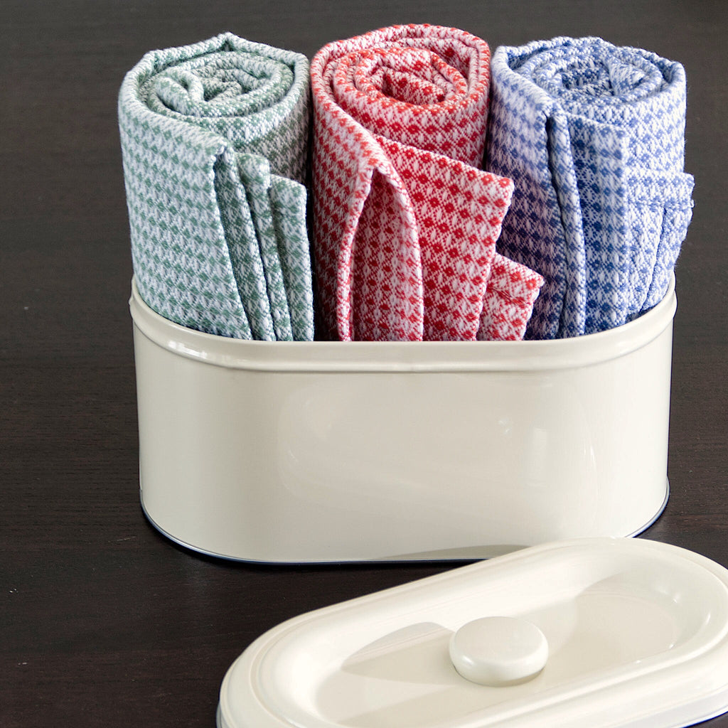 Diamond Waffle Kitchen Towels - Set/3