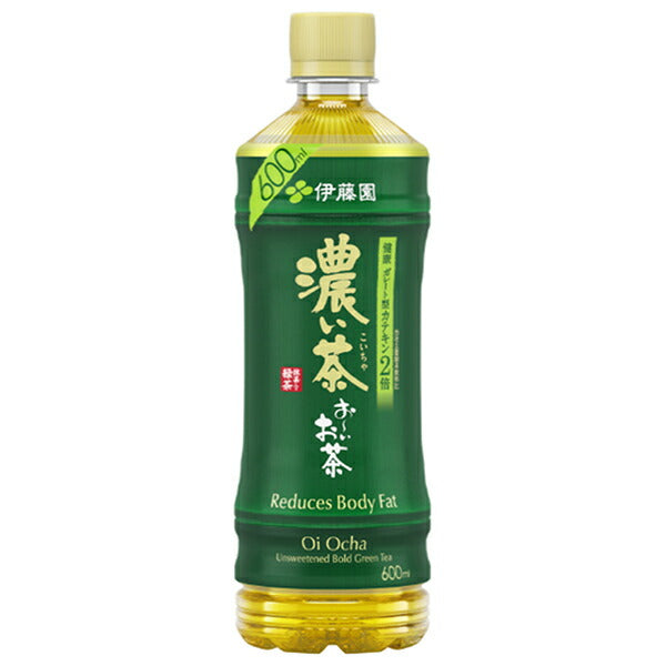 伊藤園 お〜いお茶 濃い茶【手売り用】 600mlペットボトル×24本入【日本出荷】