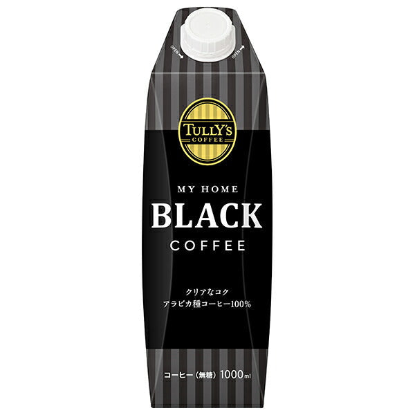 伊藤園 タリーズコーヒー ブラック 1L紙パック×6本入【日本出荷】