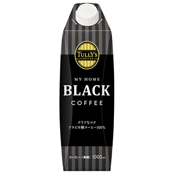 伊藤園 タリーズコーヒー ブラック 1L紙パック×6本入【日本出荷】