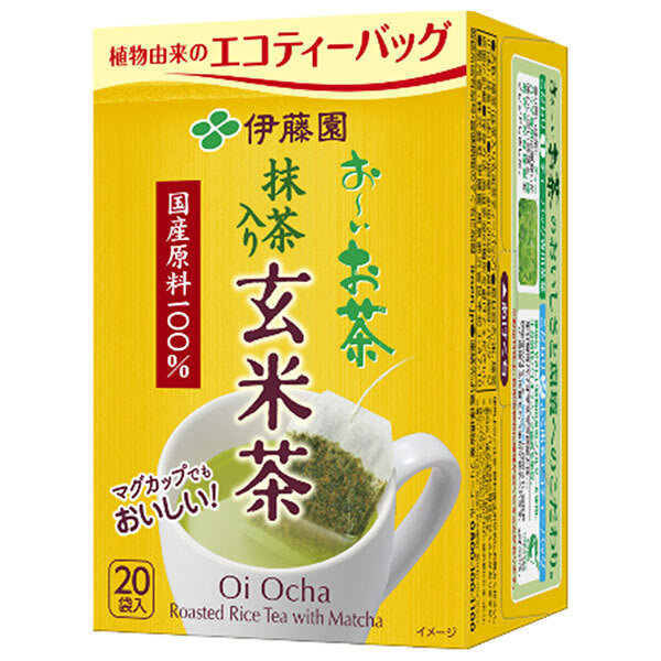 伊藤園 お〜いお茶 エコティーバッグ玄米茶 20袋入×10個入【日本出荷】