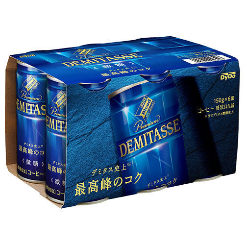 ダイドー ブレンドプレミアム デミタス微糖(6缶パック) 150g缶×6×5本入【日本出荷】