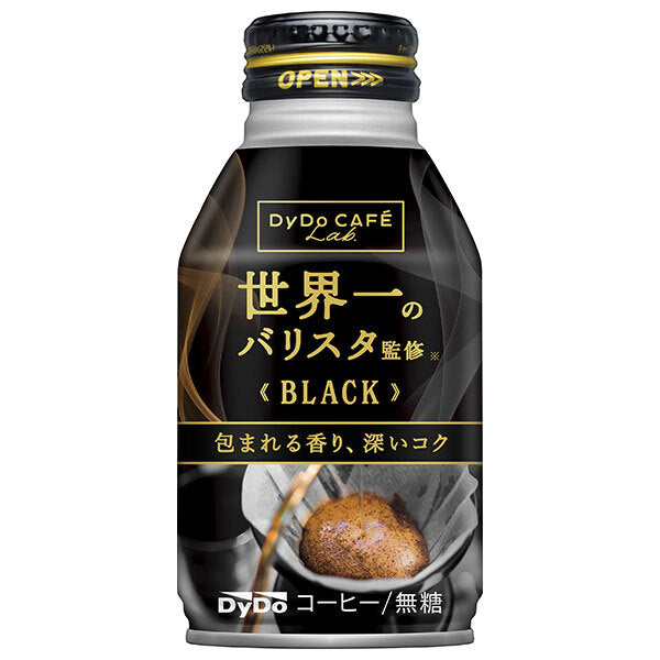 DyDo DyDo Cafe Lab Black Supervised by the world's best barista 260g bottle can x 24 pieces [Shipped in Japan]