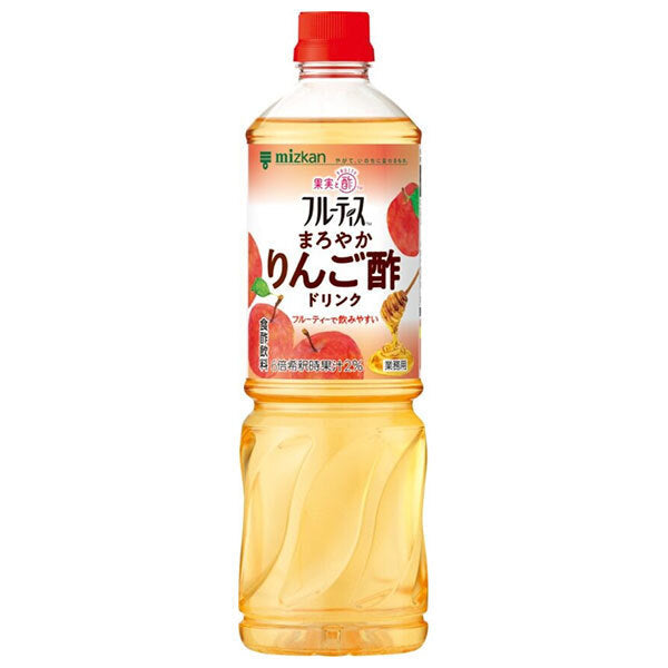 Mizkan Commercial Fruitis Mellow Apple Cider Vinegar Drink 1000ml PET bottles x 8 bottles [Shipped in Japan]