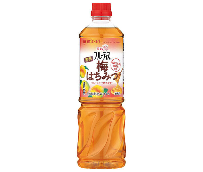 Mitsukan Commercial Fruitis Black Vinegar Plum Honey (6x concentrated type) 1000ml plastic bottles x 8 bottles [shipped in Japan]