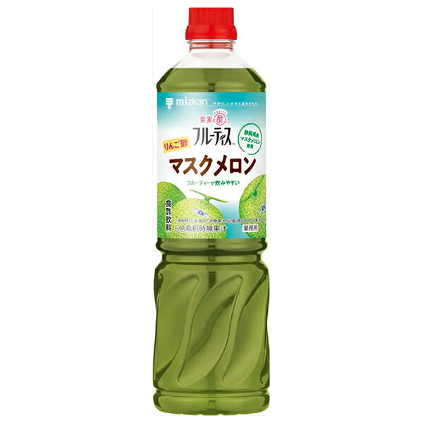 Mitsukan Commercial Fruitis Apple Cider Vinegar Cantaloupe 1000ml PET bottles x 8 bottles [Shipped in Japan]