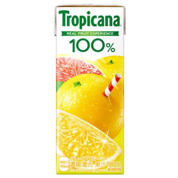 Kirin Tropicana 100% Grapefruit 250ml paper pack x 24 bottles [shipped in Japan]