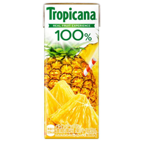 キリン トロピカーナ 100% パインアップル 250ml紙パック×24本入【日本出荷】